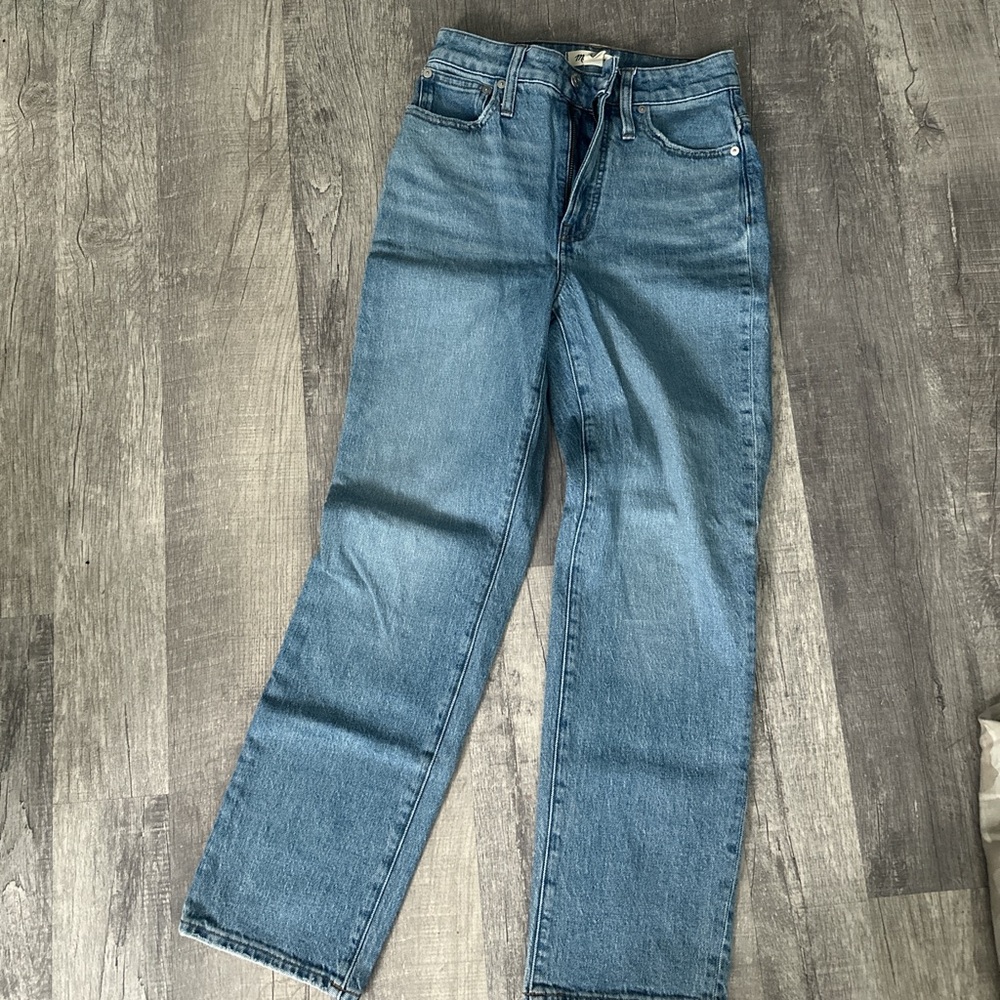 Madewell Women's Straight Blue Jeans
